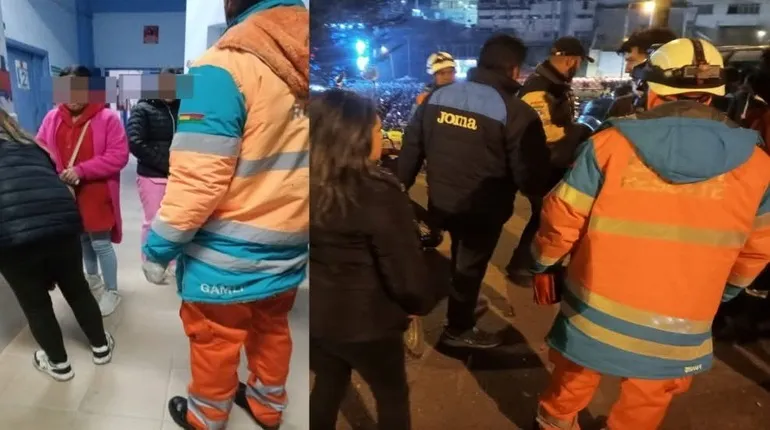 Niña con quemaduras leves fue auxiliada por el GAEM durante la Verbena Paceña