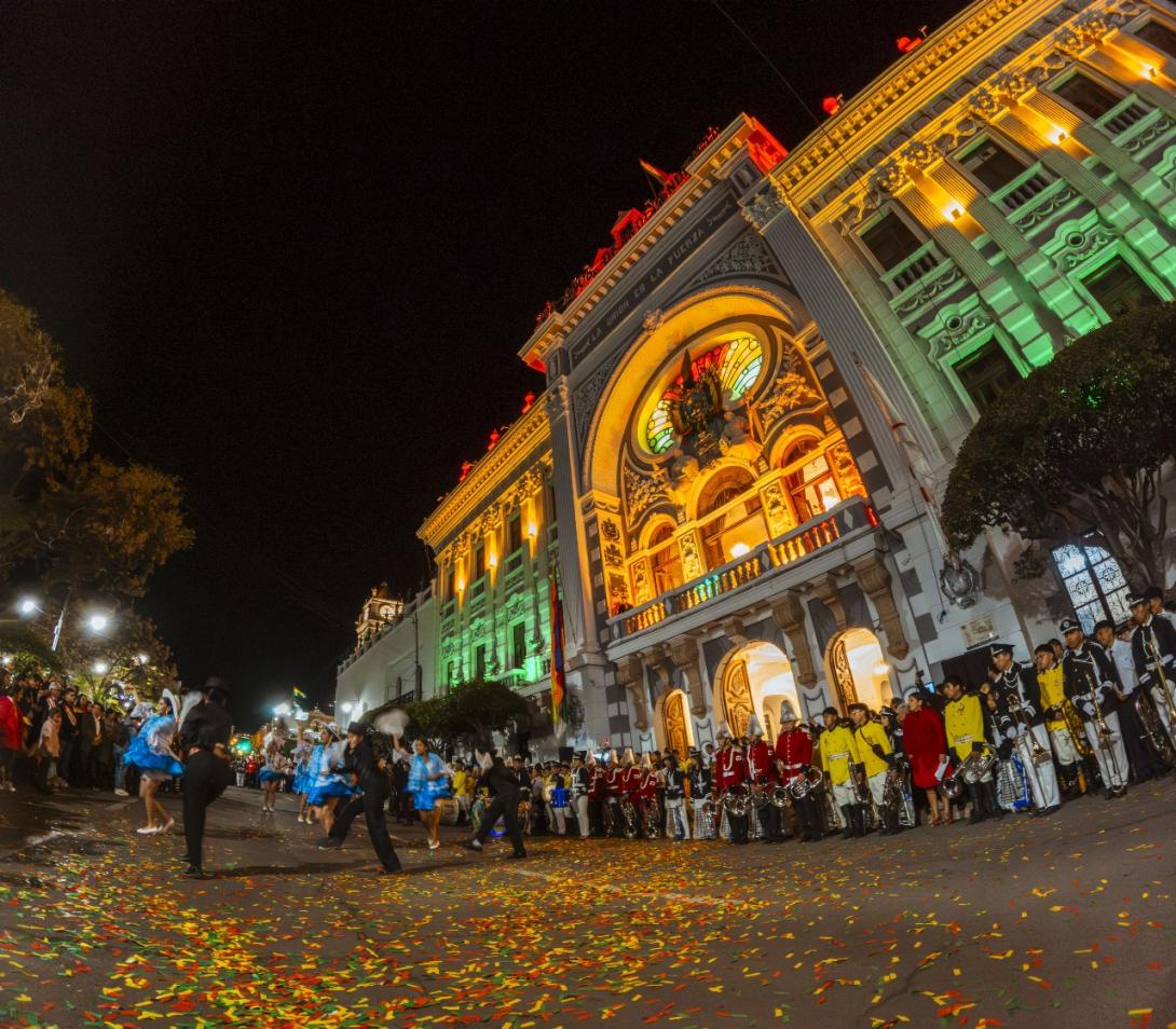Sucre se viste de fiesta rumbo al Bicentenario de Bolivia