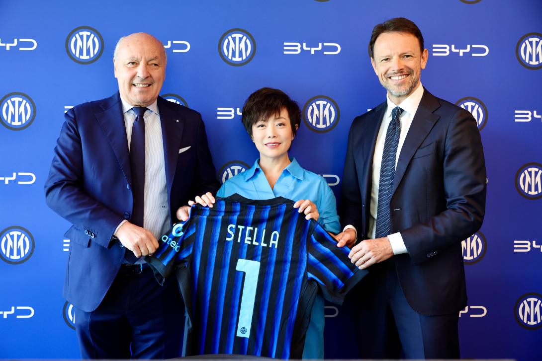 BYD Group y FC Internazionale Milano sellan alianza global estratégica