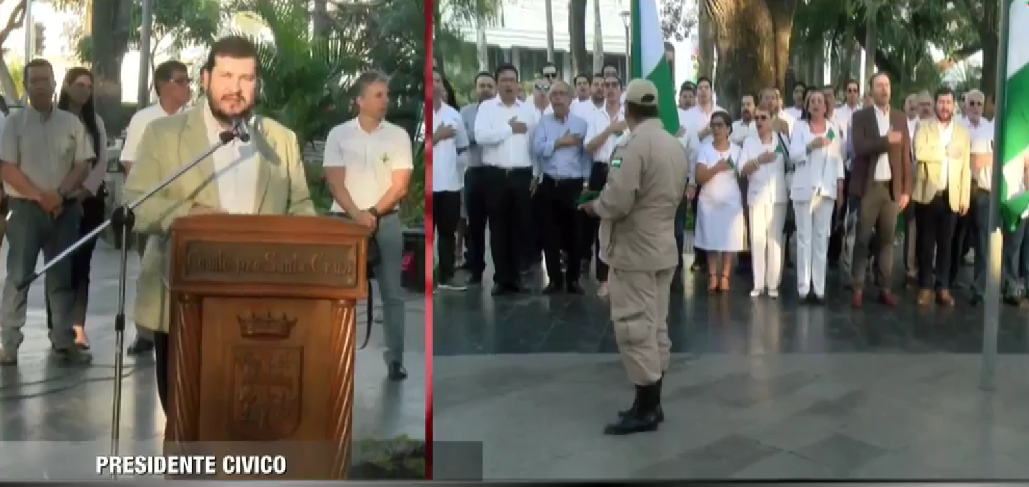 Presidente cívico cruceño entre sollozos: «Bolivia debe decidir un nuevo rumbo en las urnas»