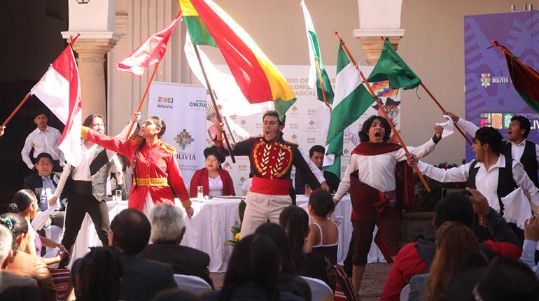 Presentan agenda oficial del Bicentenario de Bolivia en Sucre