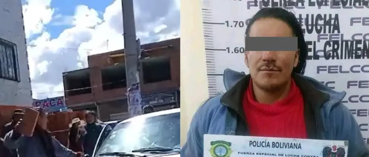 Liberan al hombre que rompió el parabrisas de un auto con dos niños dentro