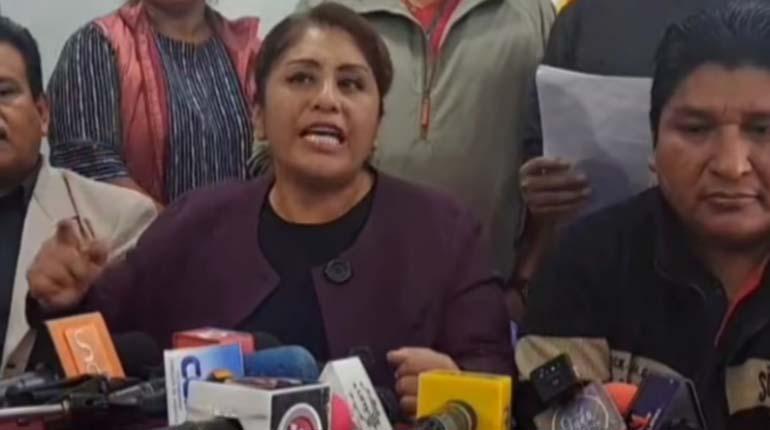 Fiscalía convóca a Ruth Nina a declarar por amenazas en acto público