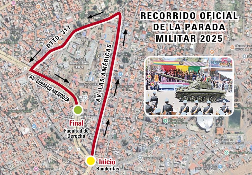 Las Fuerzas Armadas celebran su Bicentenario con Parada Militar en Sucre
