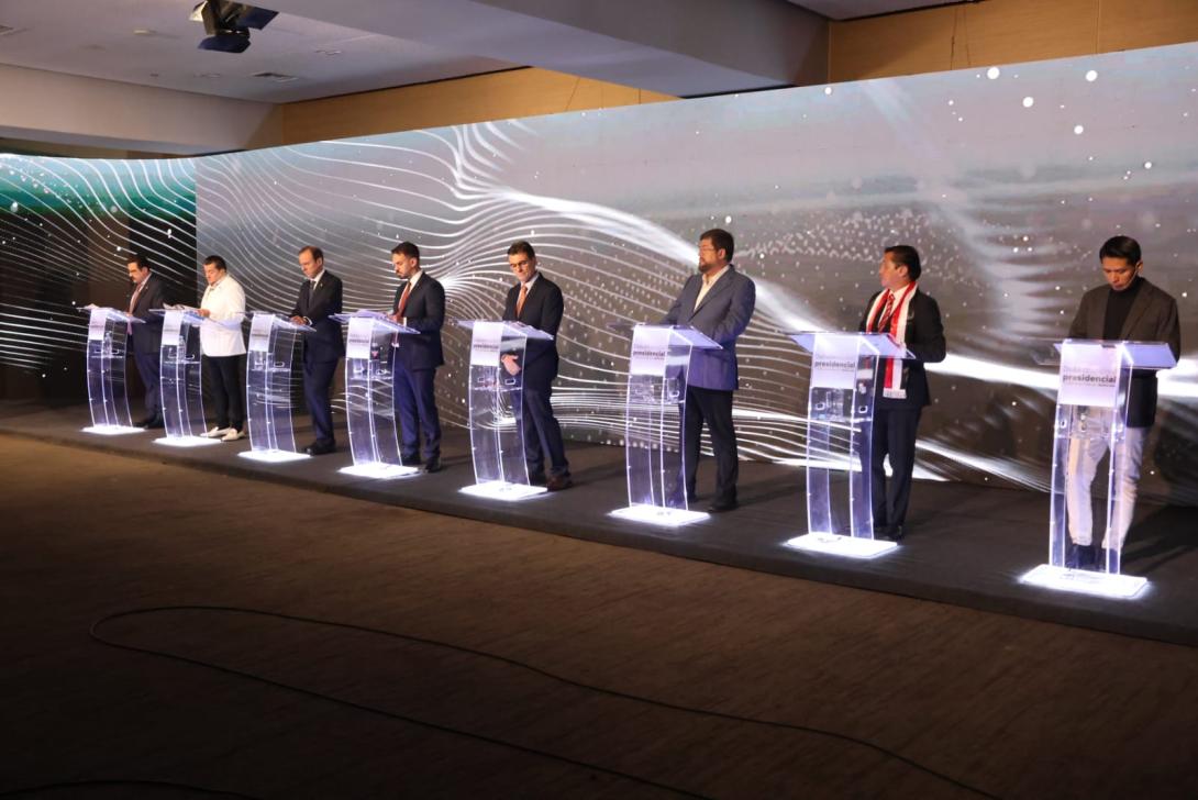Suspenden la segunda parte del debate presidencial en La Paz