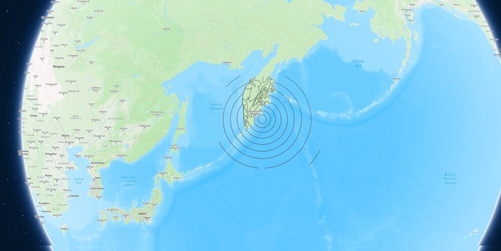Sismo de magnitud 5,7 sacude las costas de Kamchatka