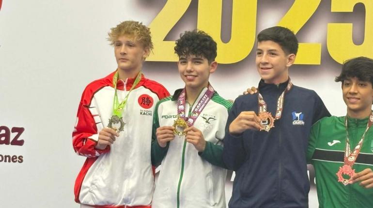 Histórico: Leonardo Vargas gana el primer oro para Bolivia en la Liga Mundial Juvenil de Karate