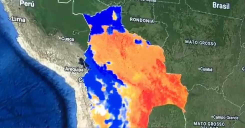 Senamhi emite doble alerta naranja por frente frío y vientos fuertes en Bolivia
