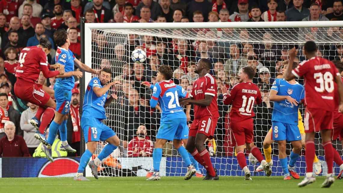 Van Dijk, de cabeza al gol y el triunfo de Liverpool ante Atlético de Madrid por Champions