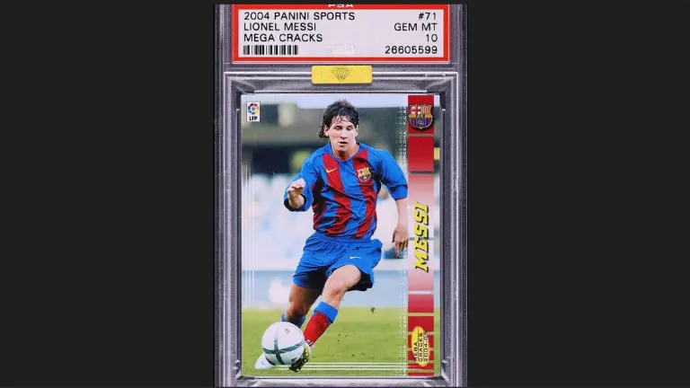 Tarjeta de novato de Lionel Messi se vende por 1.5 millones de dólares