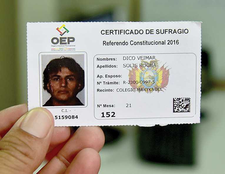 Certificados de sufragio de primera y segunda vuelta serán requisito para trámites