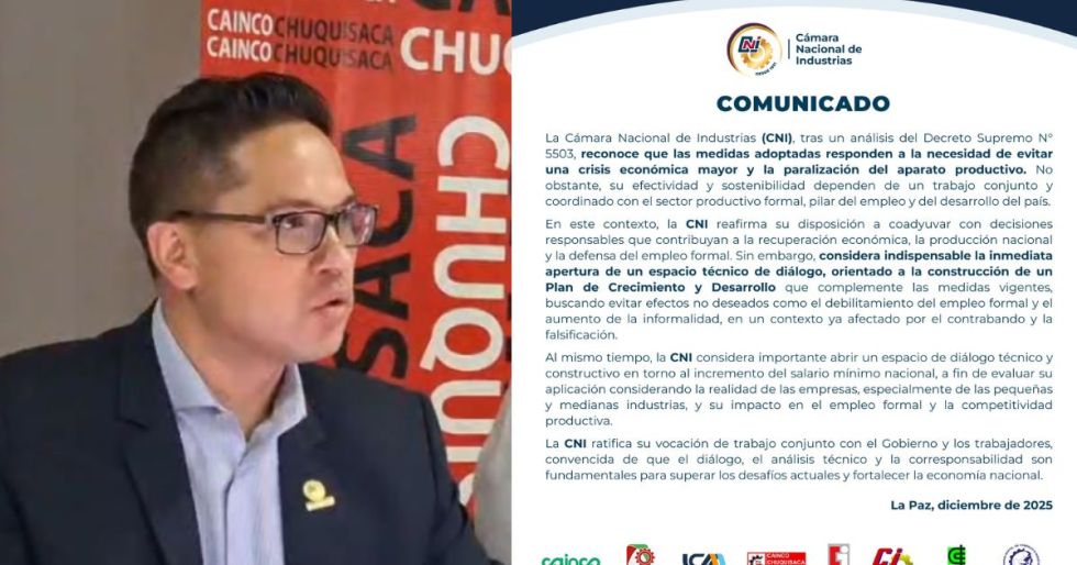 Industriales respaldan el Decreto 5503, pero advierten riesgos para el empleo formal