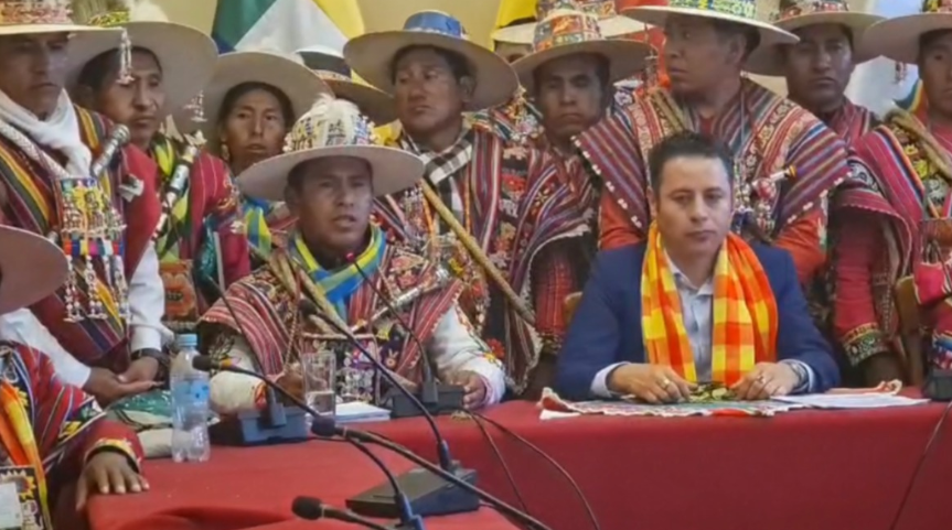 Organizaciones originarias exigen frenar el Decreto 5503 y advierten protestas