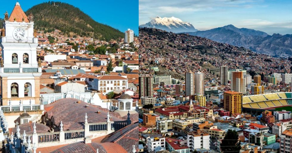 Vista de La Paz y Sucre, las dos ciudades bolivianas distinguidas como Capitales Iberoamericanas de las Culturas 2025 por la UCCI.
