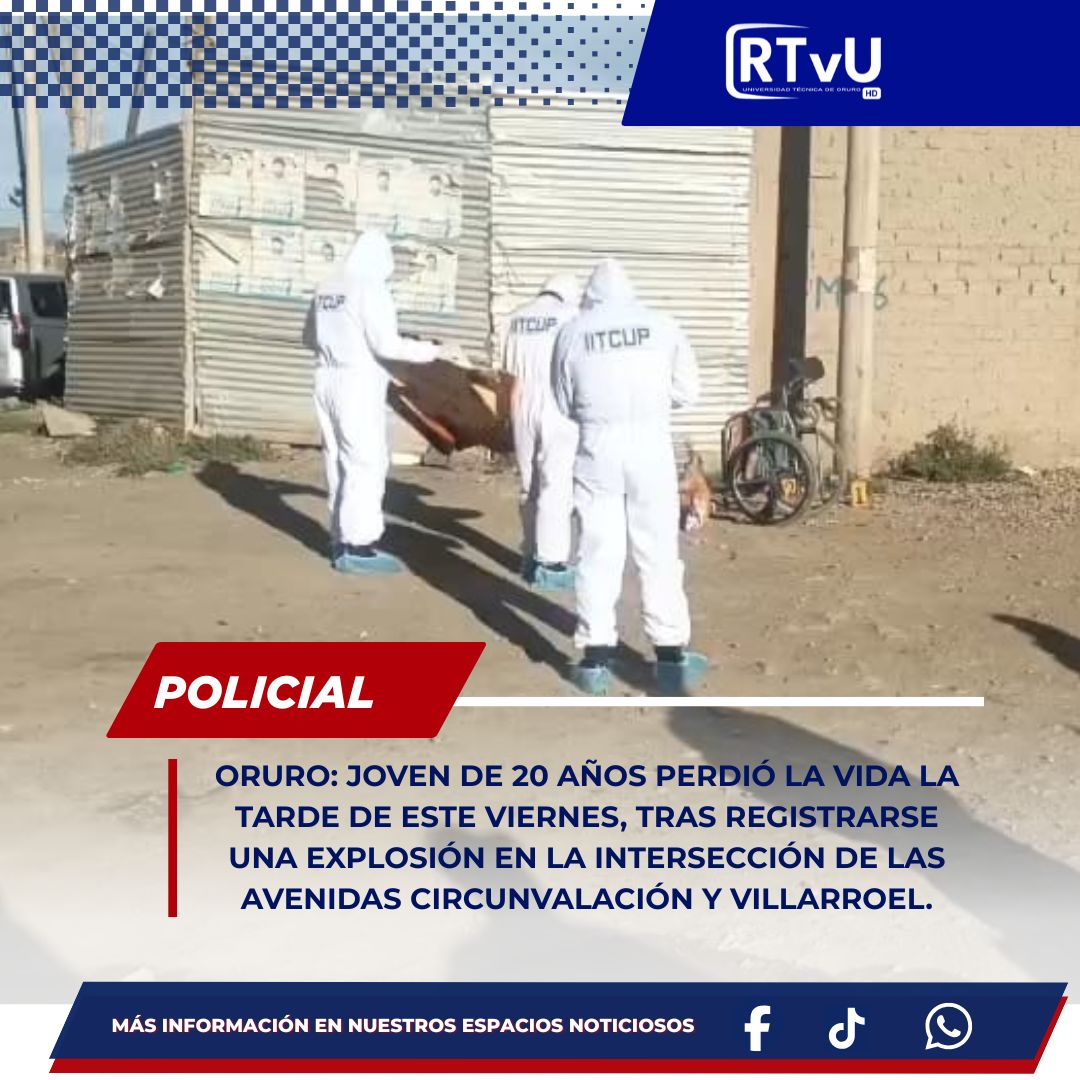 Oruro: investigan la muerte de un joven en silla de ruedas tras una explosión