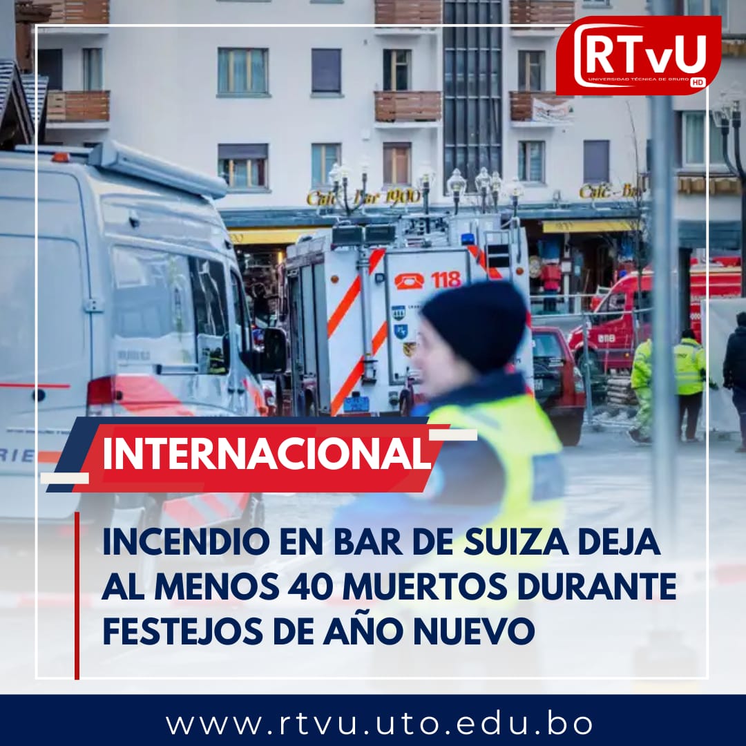 Incendio en bar de Suiza deja al menos 40 muertos durante festejos de Año Nuevo