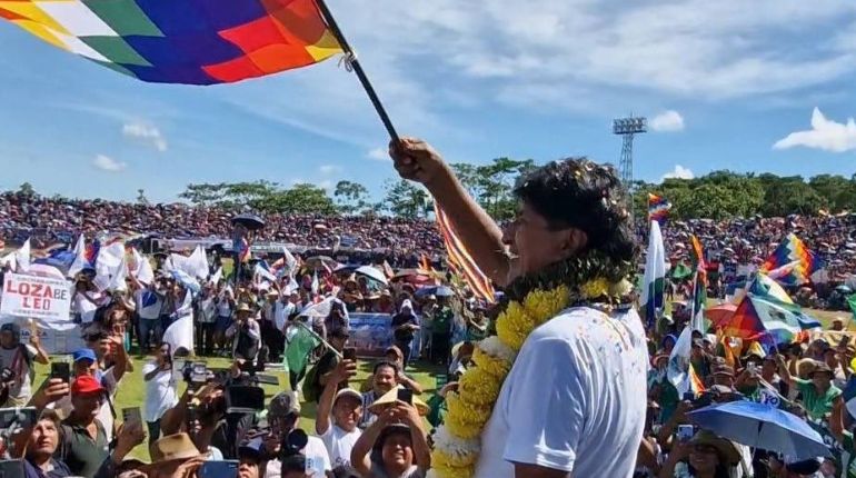 Evo Morales reaparece en Chimoré para presentar candidatos de Evo Pueblo