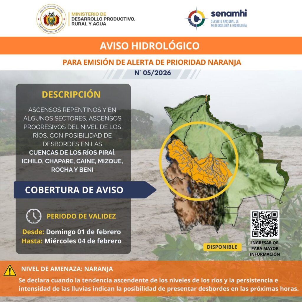 Lluvias activan alerta naranja en La Paz, Cochabamba, Santa Cruz y Beni ...
