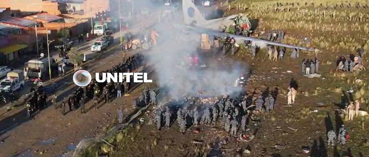 Un Boeing 747 trajo 88 toneladas de billetes a Bolivia antes del accidente en El Alto