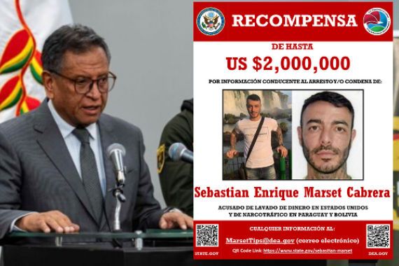 Analista advierte que Bolivia no podría cobrar recompensa por captura de Marset