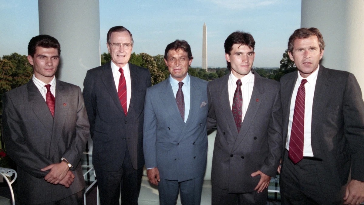 Desclasifican histórica foto de presidentes de Bolivia y EE.UU.