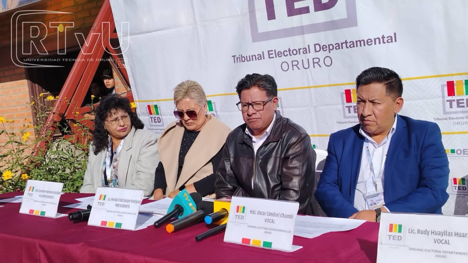 TED Oruro realiza simulacro de cómputo electoral rumbo a la segunda vuelta