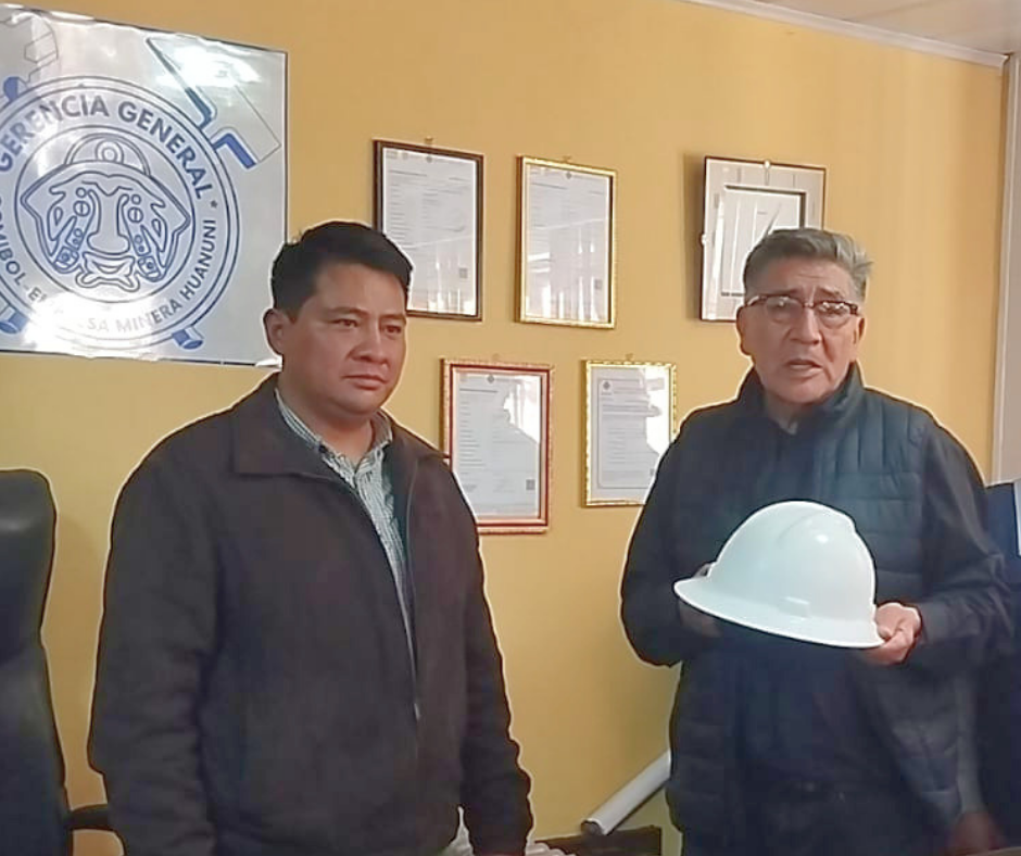 Oruro: José Iván Velasco asume la gerencia de la Empresa Minera Huanuni