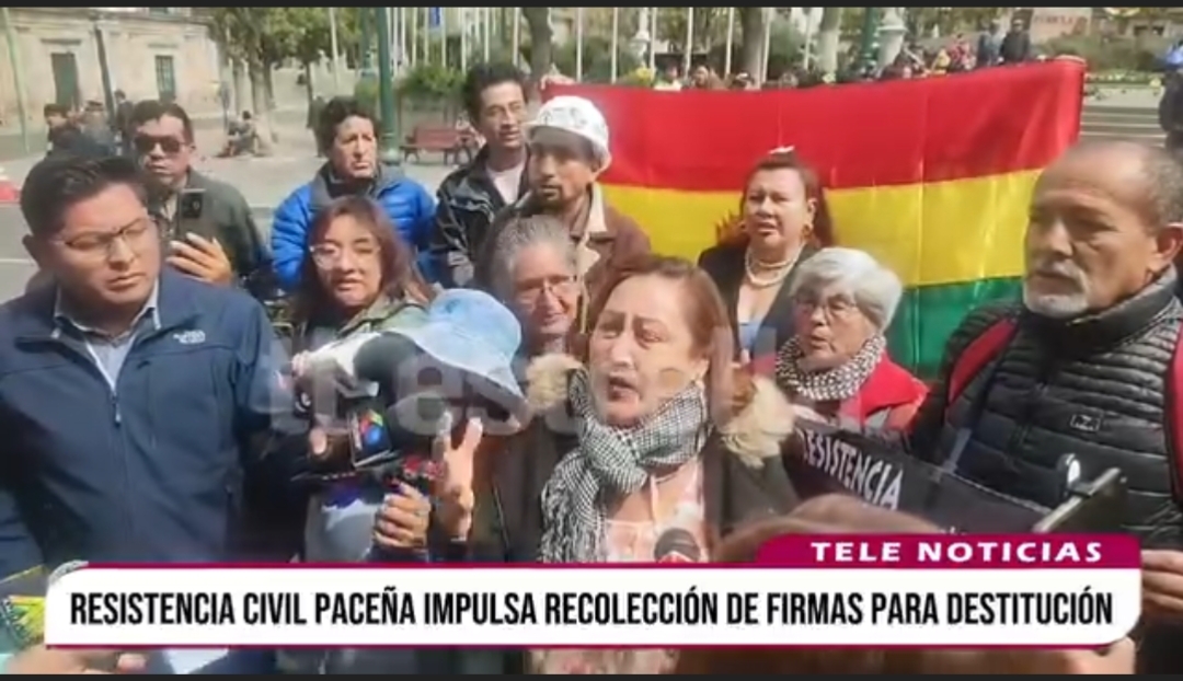 Resistencia Civil Paceña impulsa firmas para destituir a dos autoridades