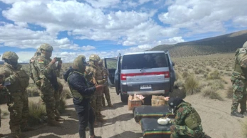 Incautan más de 200 paquetes de marihuana en frontera con Chile