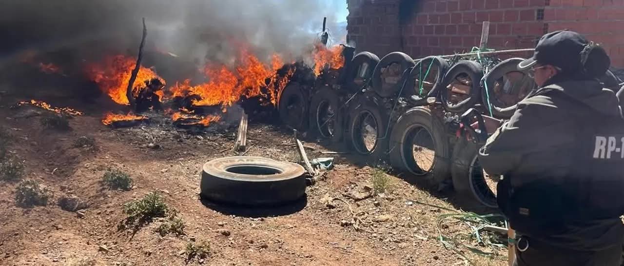 Potosí: Incendio en corral de llantas provoca la muerte de 13 animales en Villazón