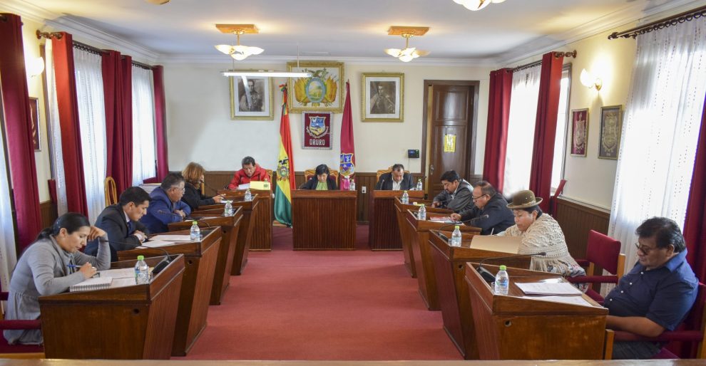 Oruro: Concejo Municipal presentará informe de gestión con más de 300 leyes aprobadas
