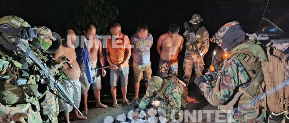 Cochabamba: Cinco aprehendidos con droga en operativo en el trópico