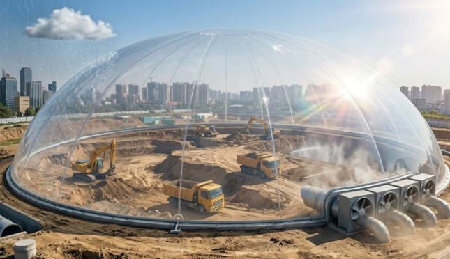 Invento chino promete obras más limpias y silenciosas