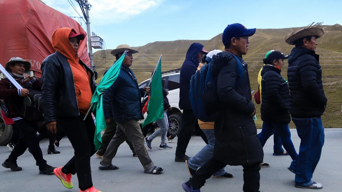 Marcha indígena arriba a La Paz y anuncia medidas de presión contra ley de tierras