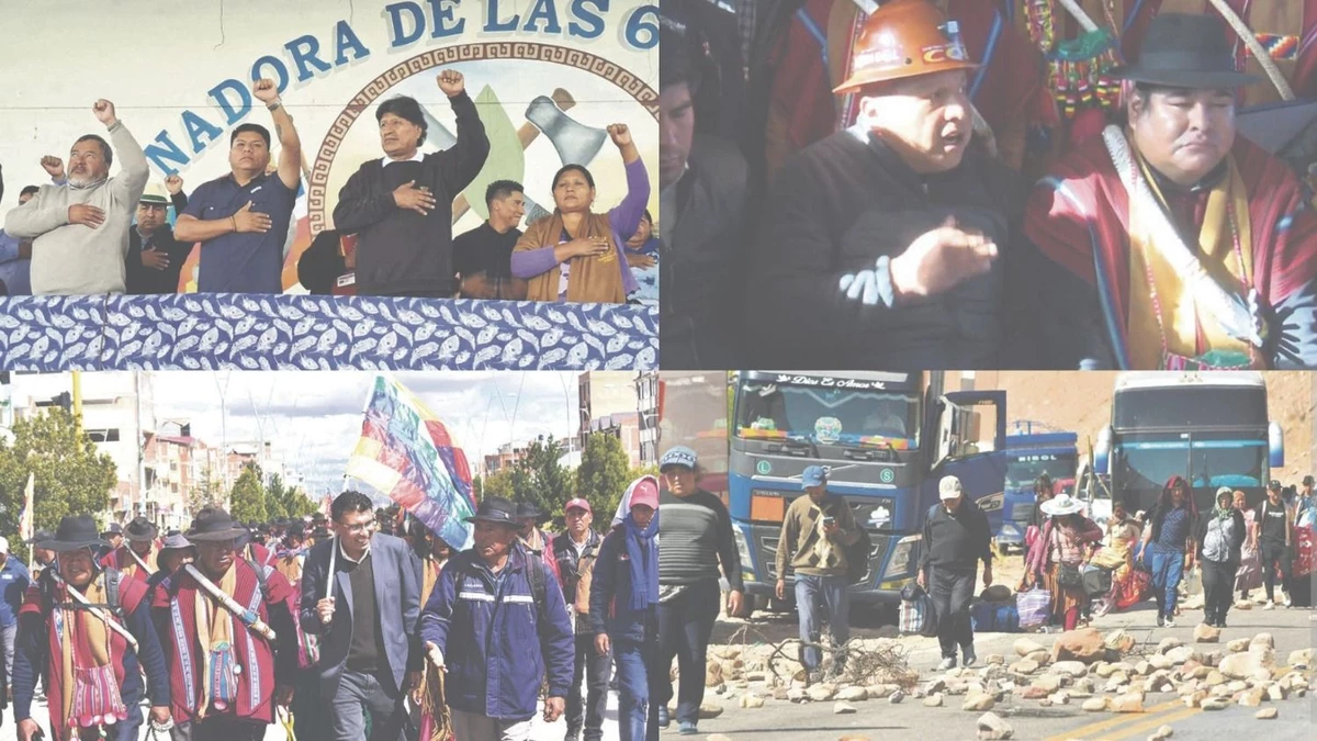 Sectores evistas radicalizan protestas y exigen la renuncia del Presidente Rodrigo Paz