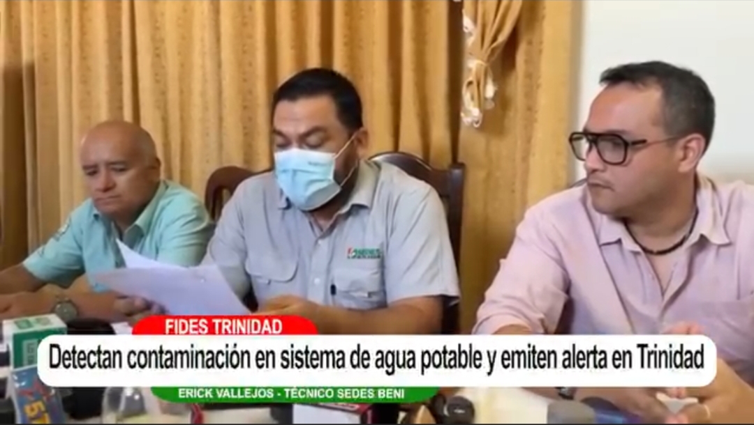 Beni declara alerta sanitaria por contaminación del agua en Trinidad