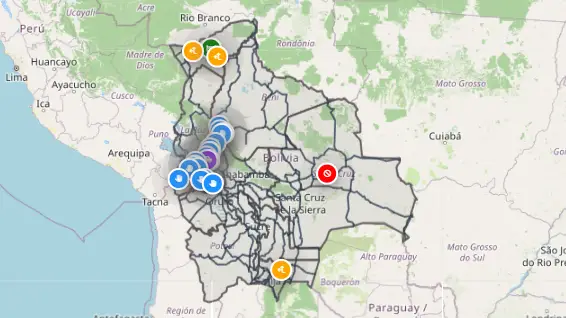 ABC reporta 18 puntos de bloqueo en La Paz, Oruro y Beni