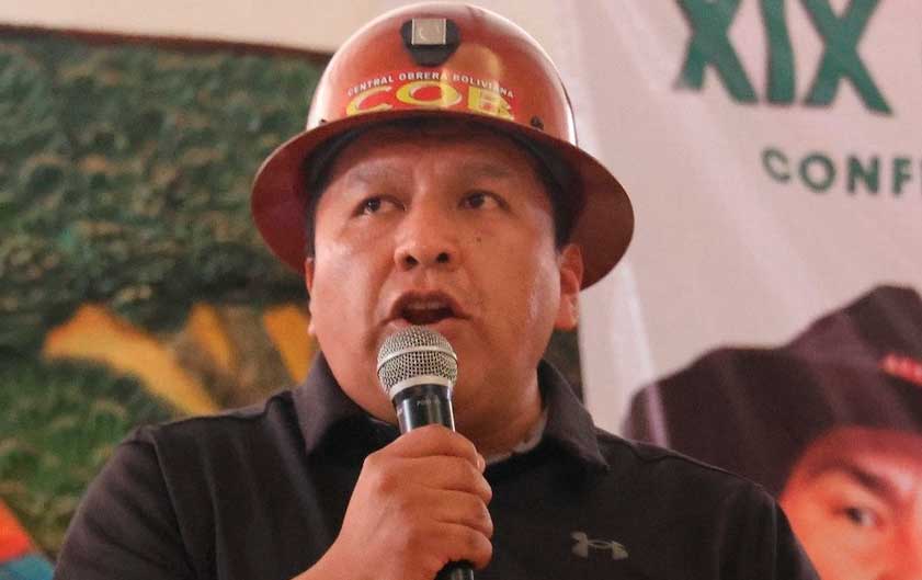 Emiten orden de aprehensión contra el dirigente de la COB, Mario Argollo