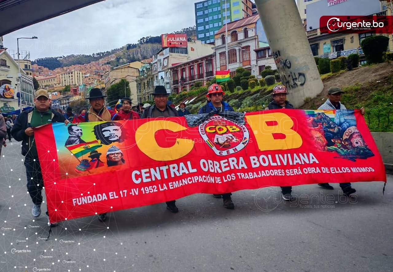 La COB convoca a un ampliado de emergencia mientras los Túpac Katari ratifican los bloqueos