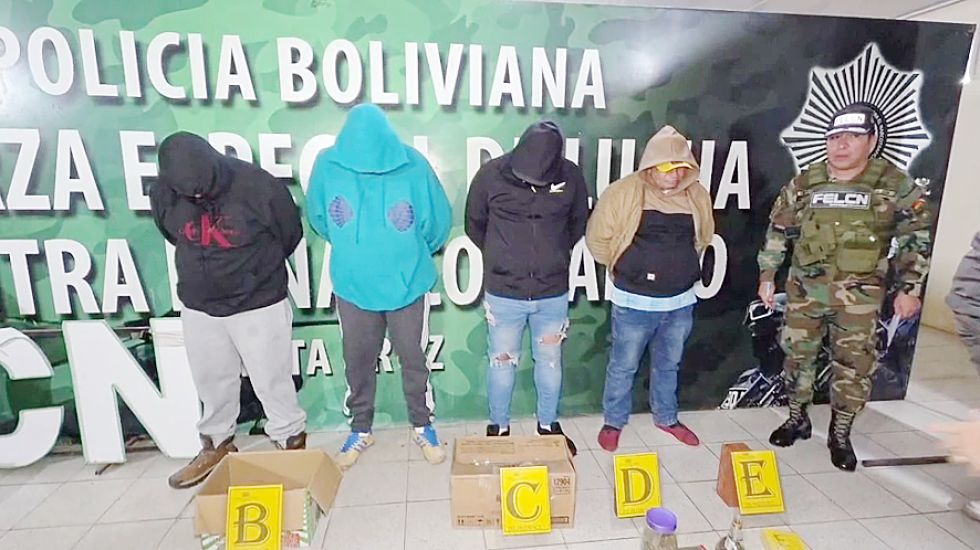 Caen cinco paraguayos con 38 kilos de cocaína