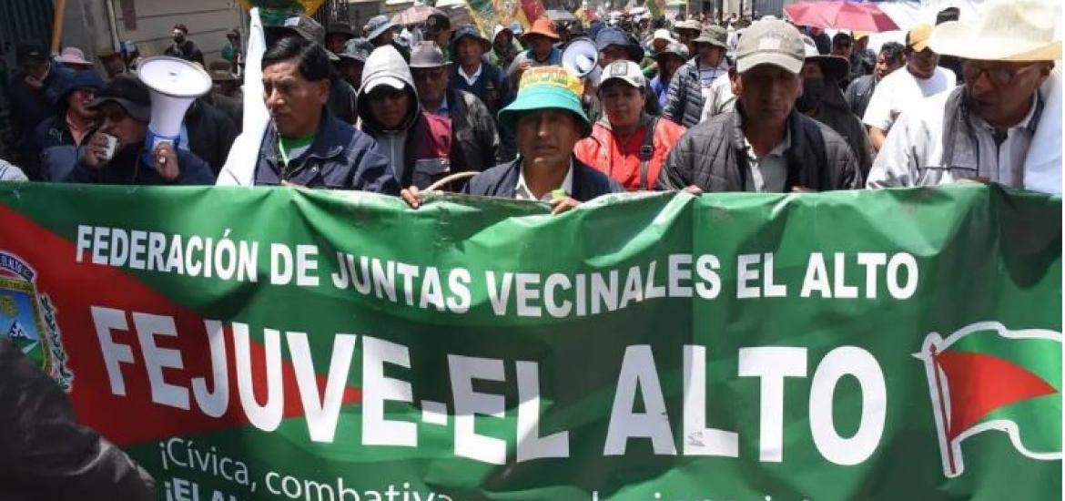 FEJUVE – El ALTO declara tregua y habilita corredor humanitario
