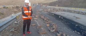 El Gobierno reporta daños superiores a Bs 90 millones en la red vial tras los bloqueos. Foto: RR. SS.