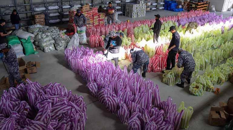 Llegan alimentos solidarios para familias afectadas por el desabastecimiento