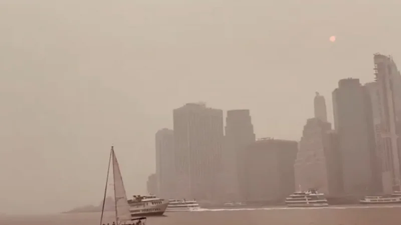 Humo de incendios en Canadá deteriora la calidad del aire en Nueva York antes de la final del Mundial