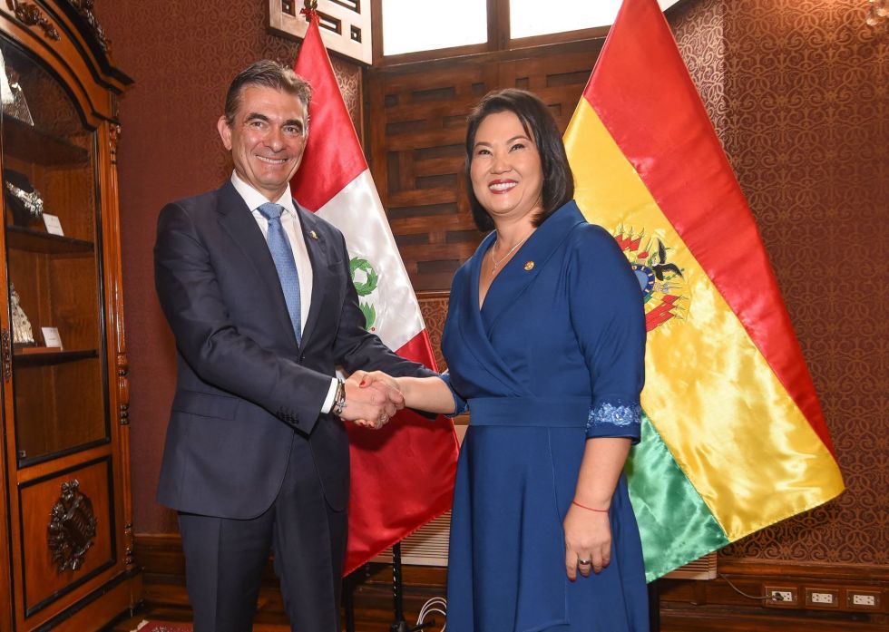 Fujimori y Paz fortalecen la relación bilateral y destacan el potencial de cooperación entre Perú y Bolivia