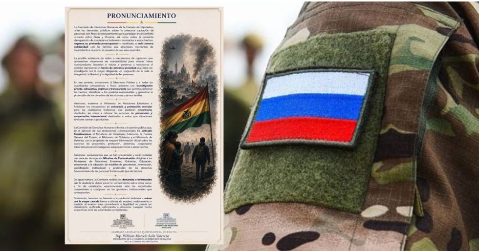 Diputados impulsan investigación por presunto reclutamiento de bolivianos para la guerra en Rusia