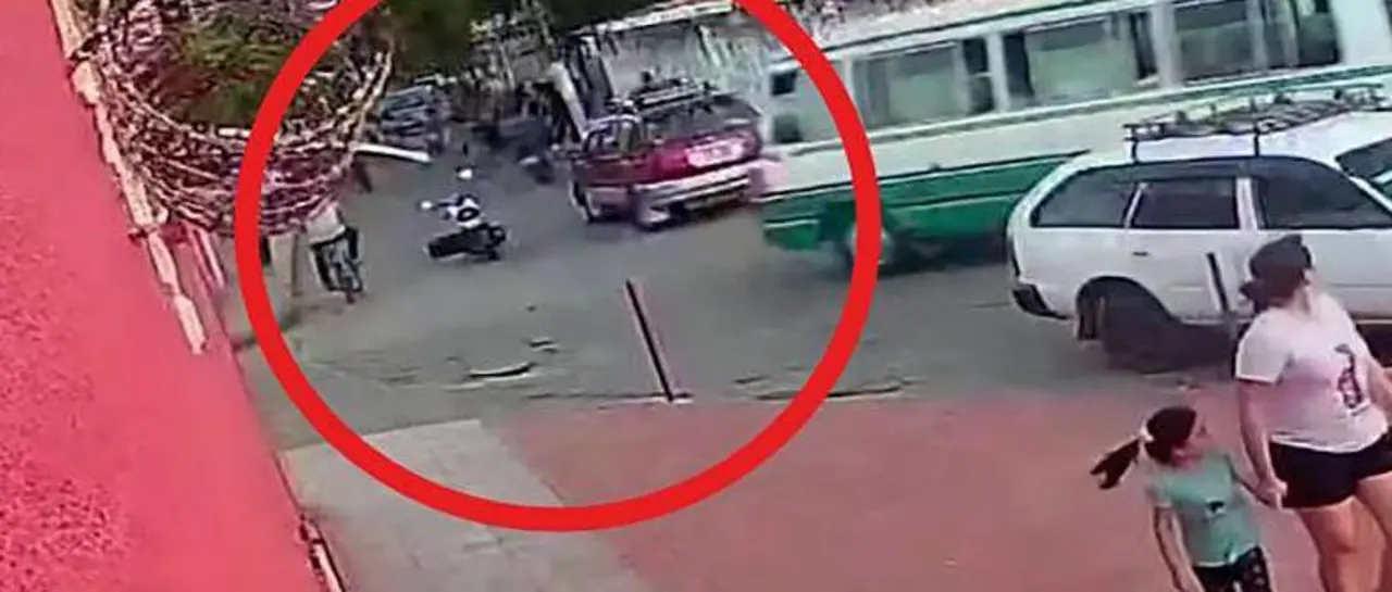 Ciclista fue atropellado cuando iba a recoger a su hija del colegio
