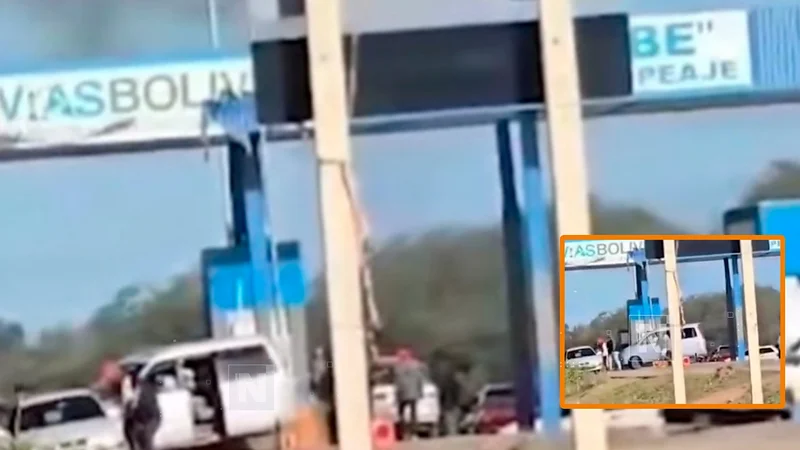 Enfrentamientos dejan daños e incendios en el peaje de Boyuibe