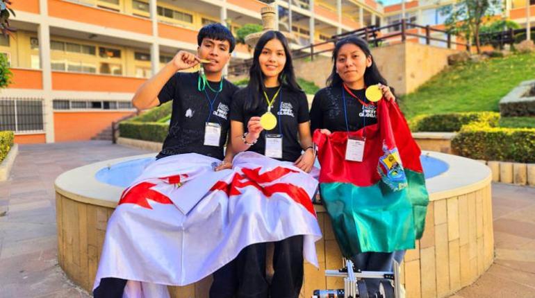 Tres estudiantes representarán a Bolivia en el Mundial de Robótica 2026