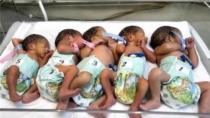Mujer en Yemen da a luz a quintillizos